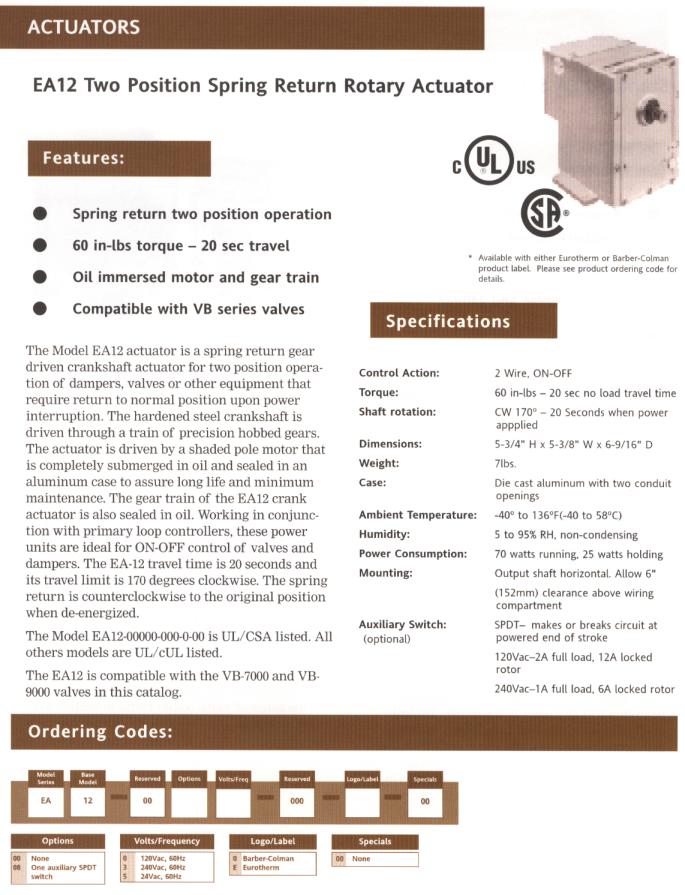 EA Series Actuators - Product Info