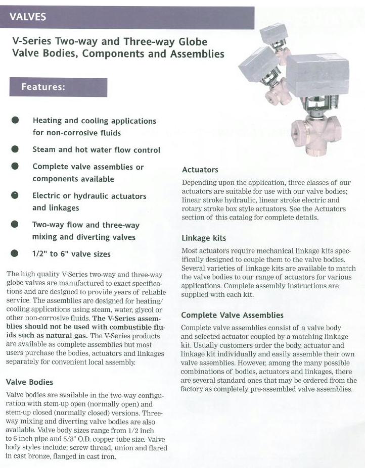 V-Series Globe Valve Bodies - Product Info