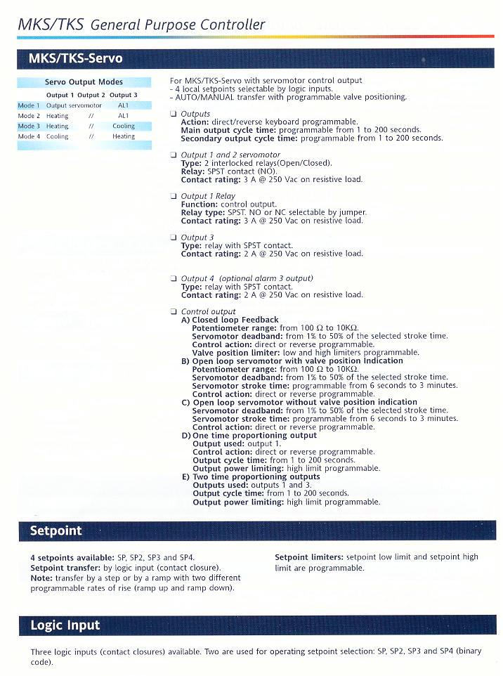 MKS-TKS Controllers - Product Info