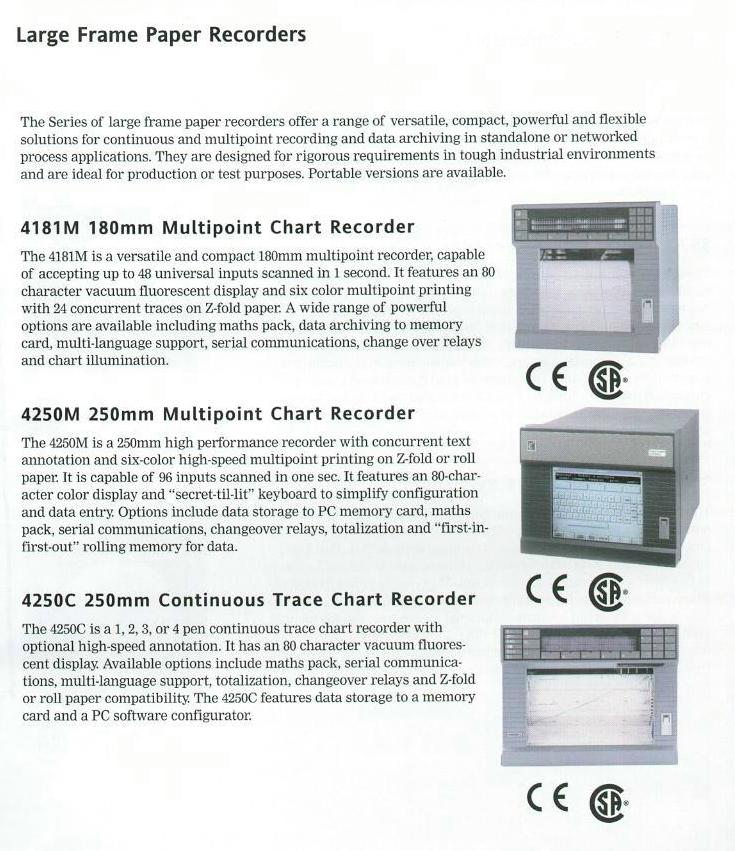 Strip Chart Recorders - Product Info