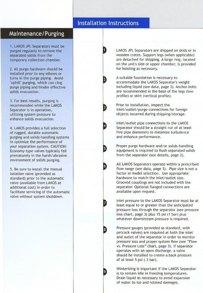 JPL Separator - Product Info