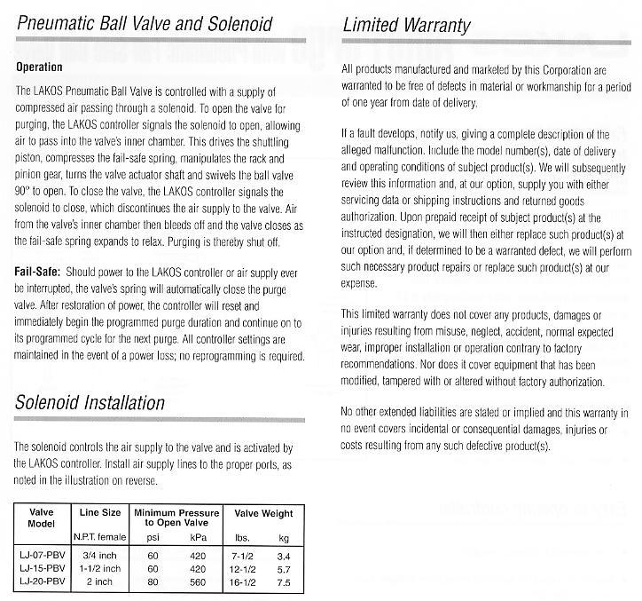 LJ-PBV Pneumatic Ball Valve - Product Info