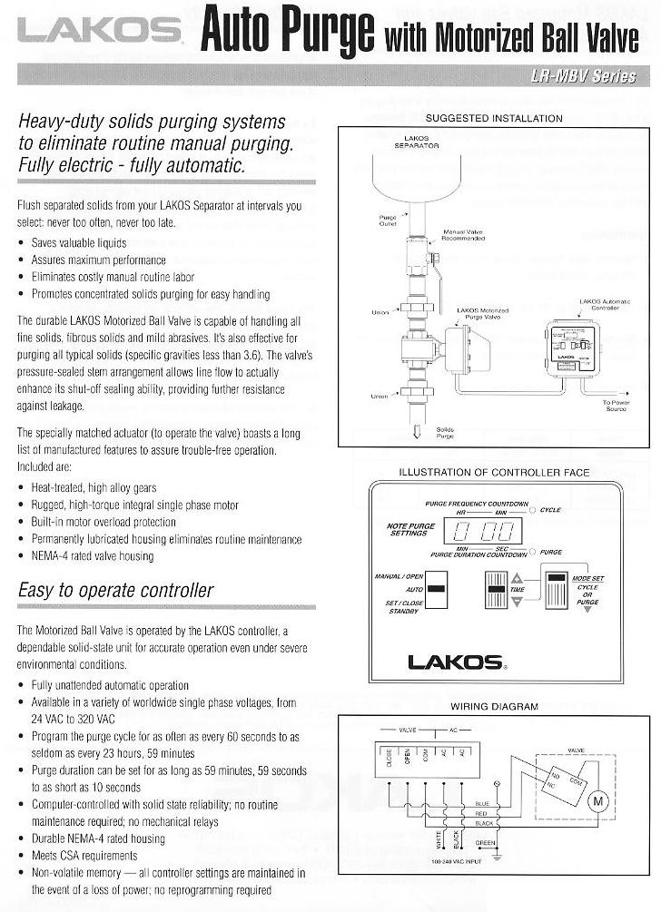 LR-MBV Motorized Ball Valve - Product Info