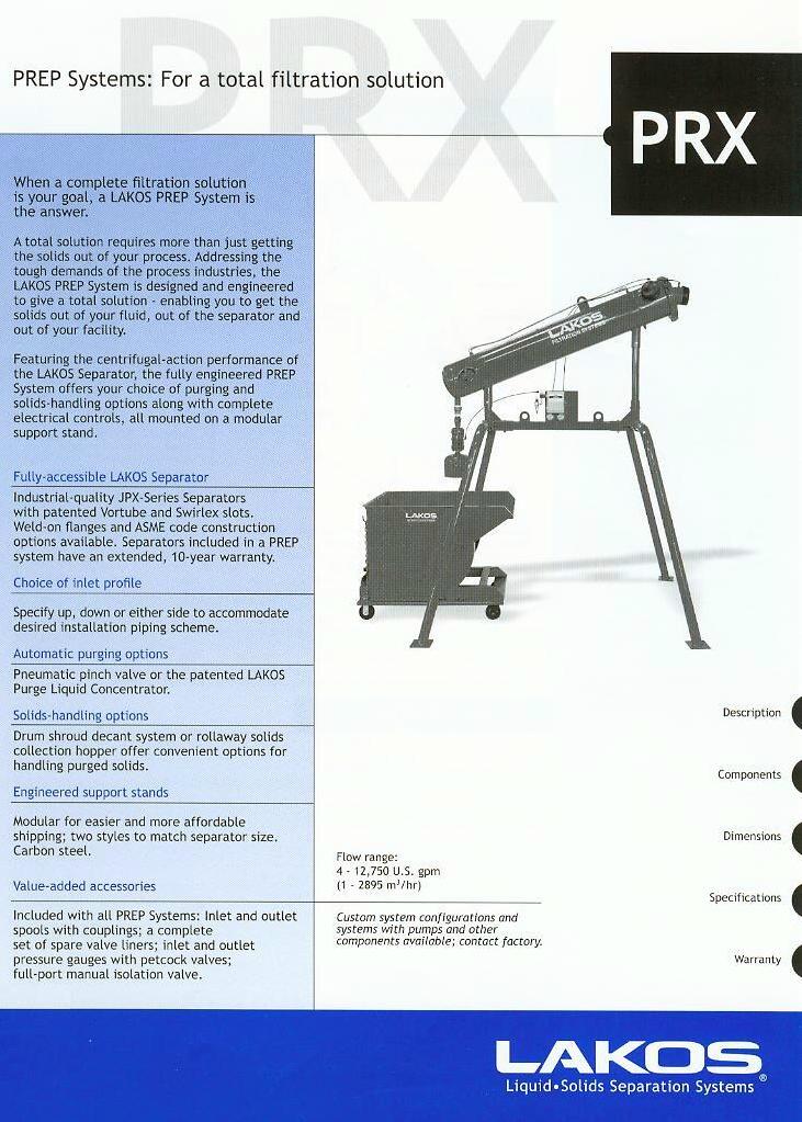 PRX PREP Systems - Product Info