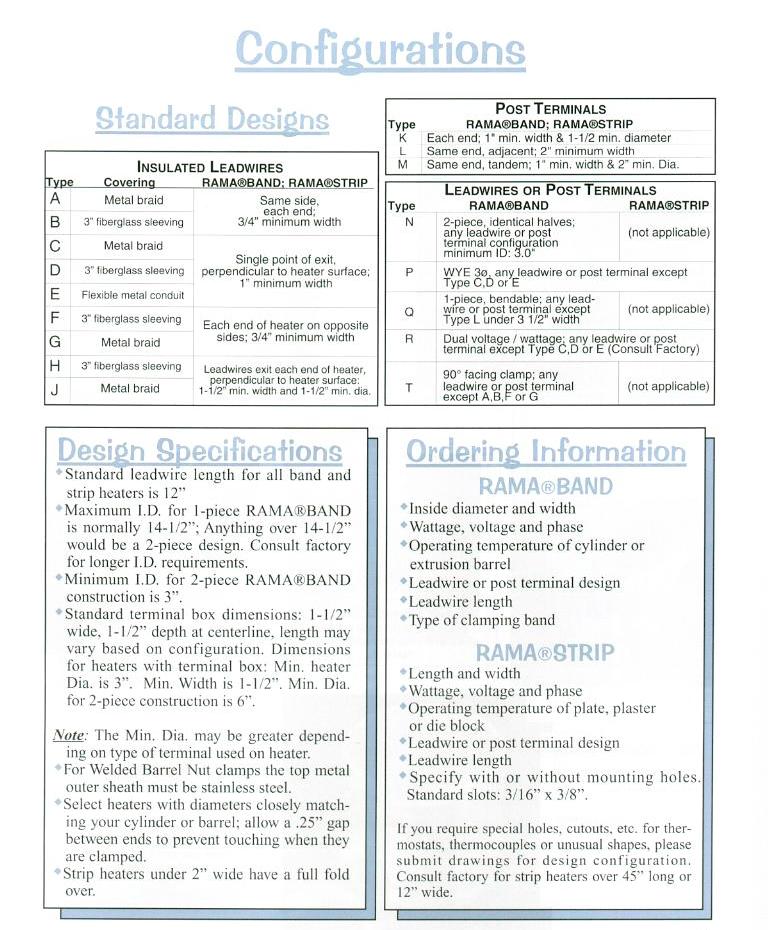 Mica Band & Strip Heaters - Product Info