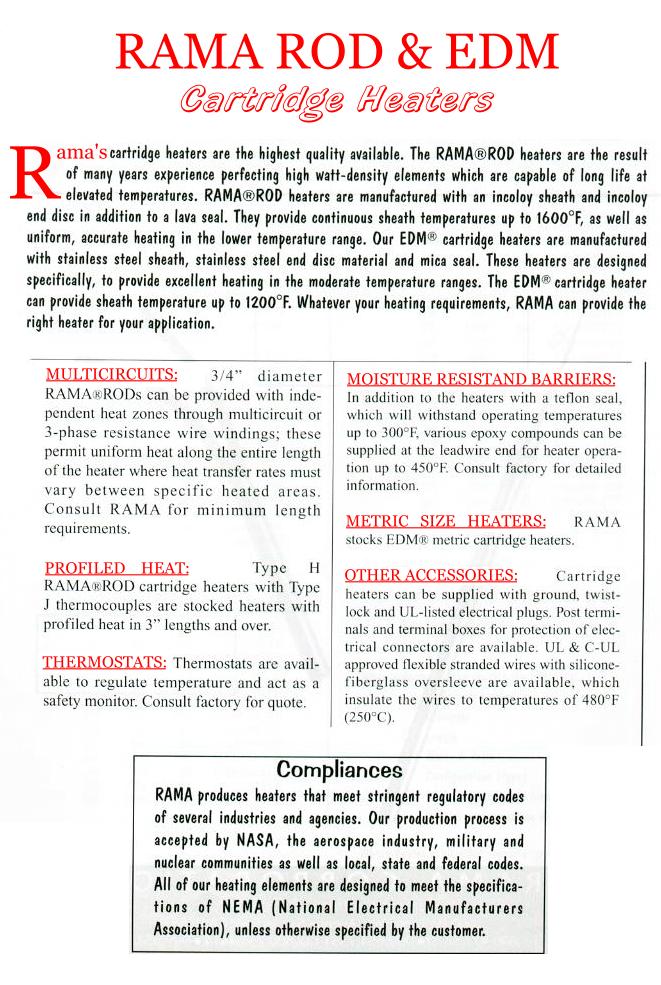 Cartridge Heaters - Product Info