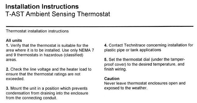 T-AST Ambient Sensing Thermostat - Product Info