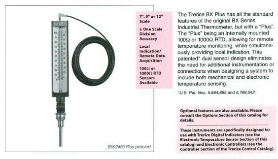 Non-Stock Industrial Thermometers