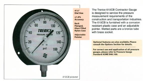 Non-Stock Pressure Gauges