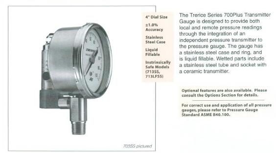 Non-Stock Pressure Gauges